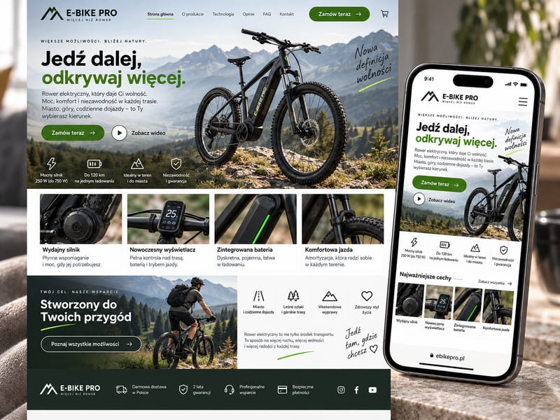 E-Bike Pro: Sklep internetowy · rowery elektryczne